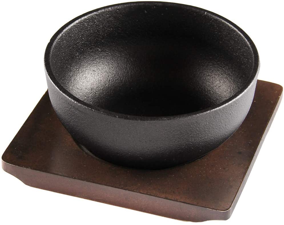 業務用 鉄焼 ビビンバ鍋16 (木枠付き) 保温調理鍋